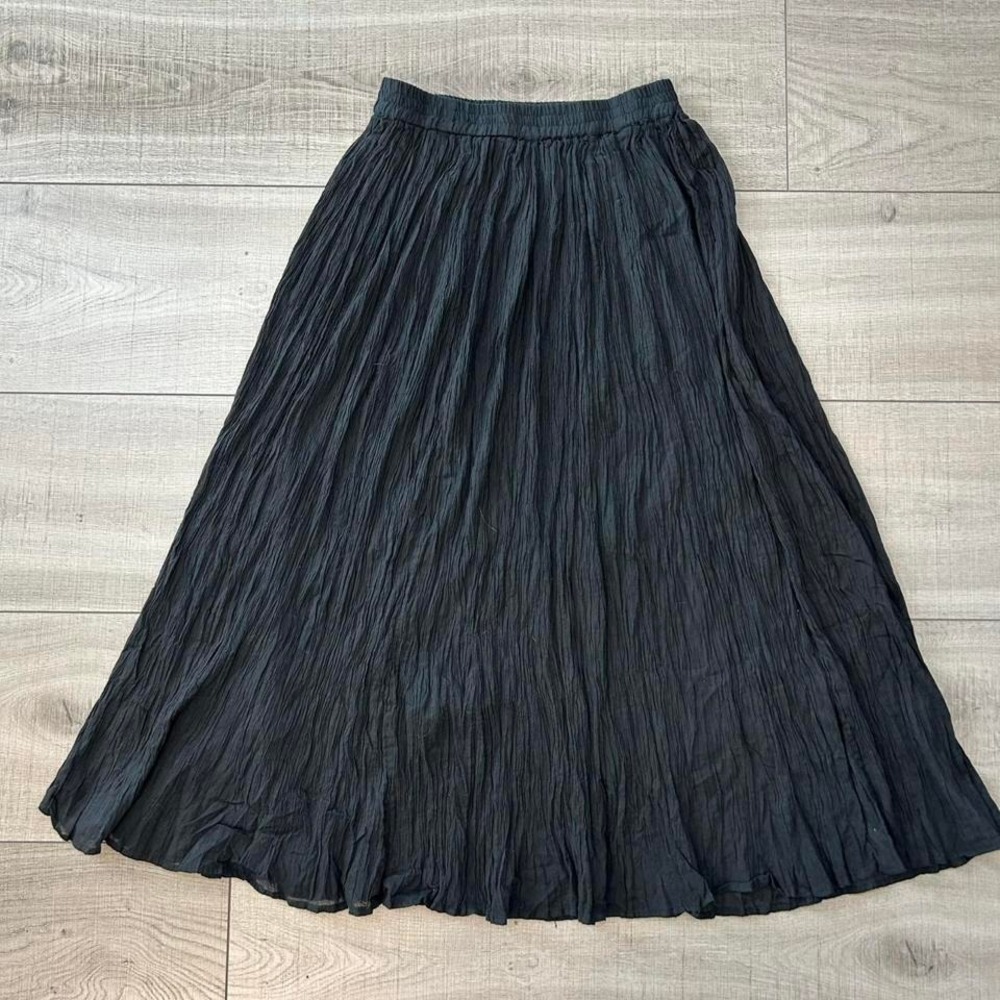 Black Maxi Skirt Semi Sheer‎ - One Size